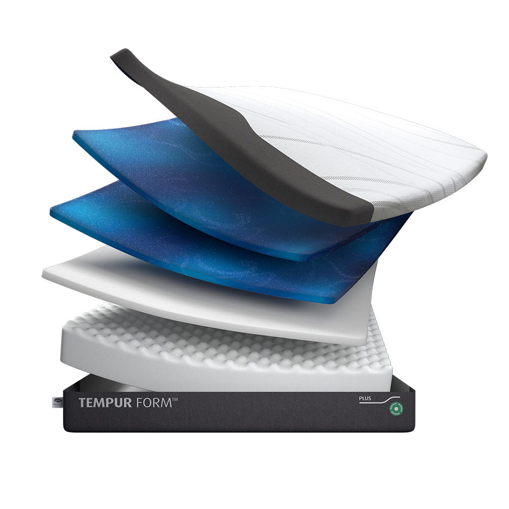 テンピュール　ダブルマットレス　フォーム　プラス　ふつう　Ｄ　８３１２１３７２　ホワイト [5]