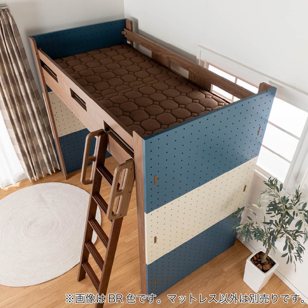 コイズミ　薄型マットレスカラーマットレス　ＫＭ−２０５　ＤＢ　２枚セット [2]