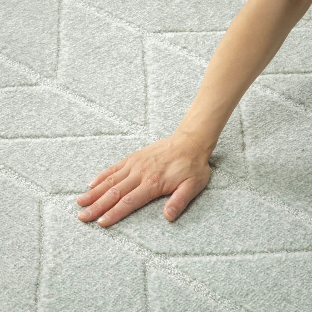 【引取りキャンペーン対象外】ラグ　へリン2　130×190　GY [3]