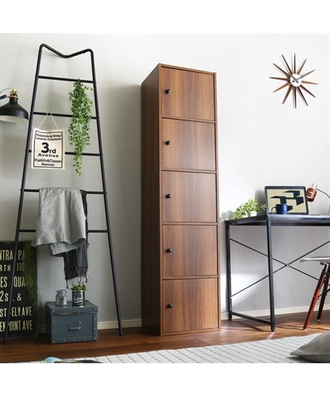 扉付き5段カラーボックス [3]