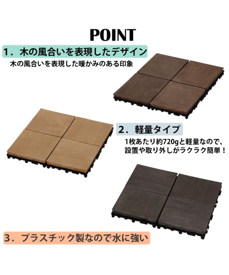 3色から選べる木目調のウッドパネル(同色セット) [2]