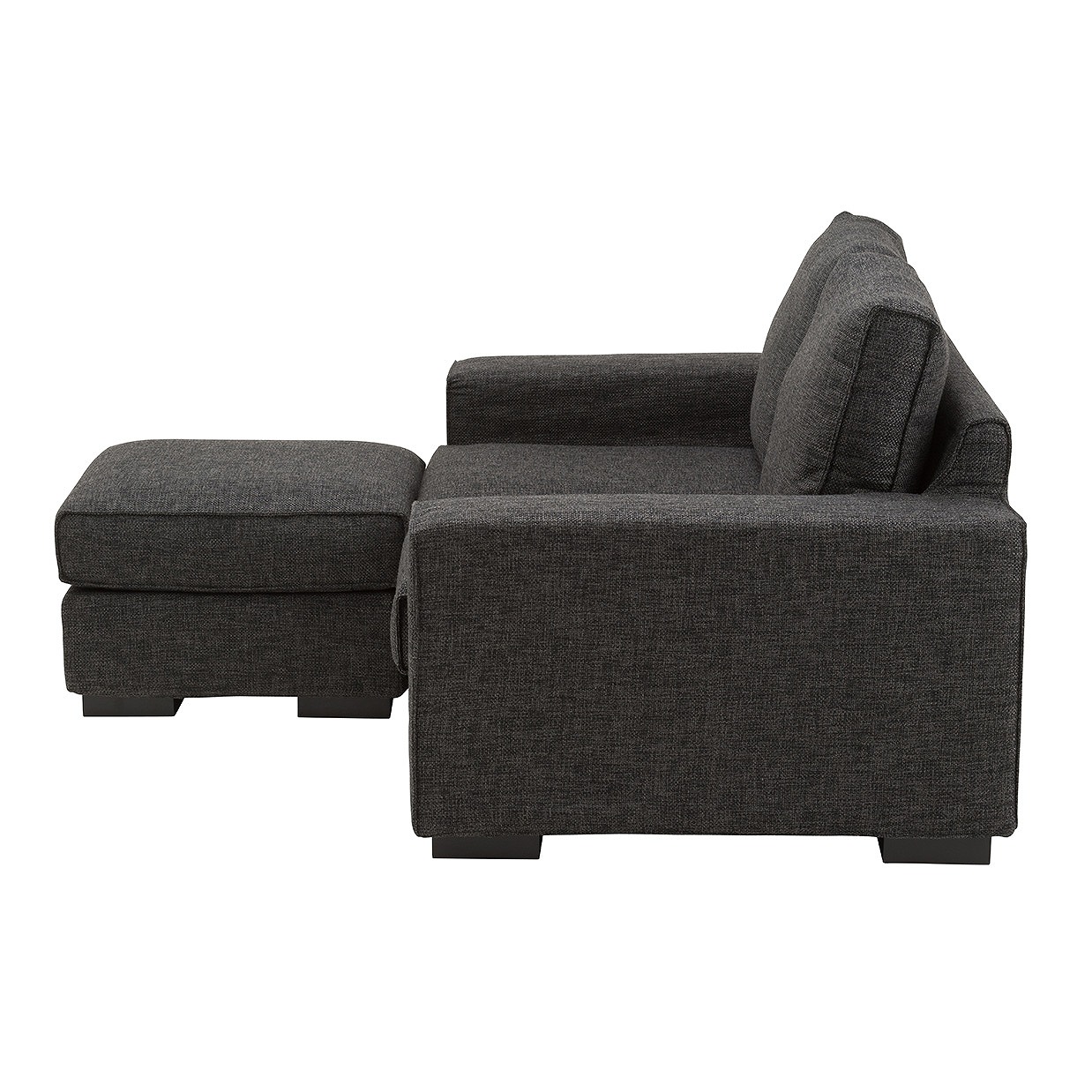 ソファTD9811A 2人掛けセット（オットマン付き）【送料・開梱設置無料】ダークグレー [2]
