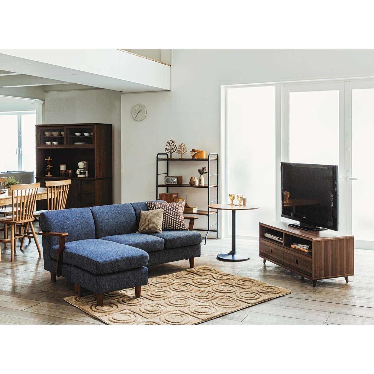 センターテーブルBF6474【送料無料】ウォールナット [4]