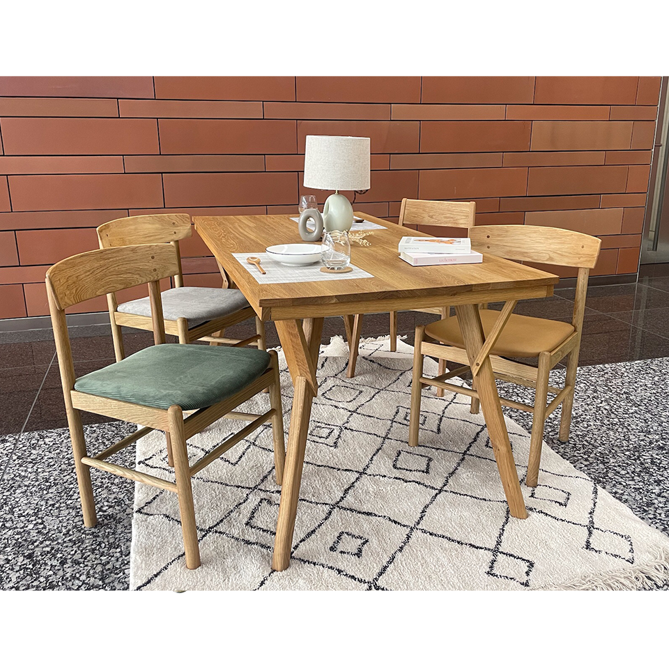 チェアMK-SC【送料無料】グリーン/オーク [4]