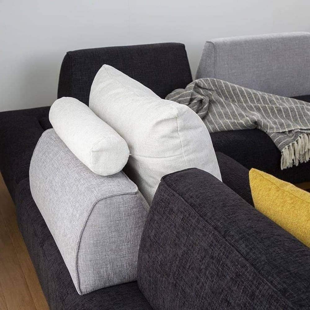 スツールL　グラード　張地(VE05) 木部(WN) ベース L (奥行94cm) [5]