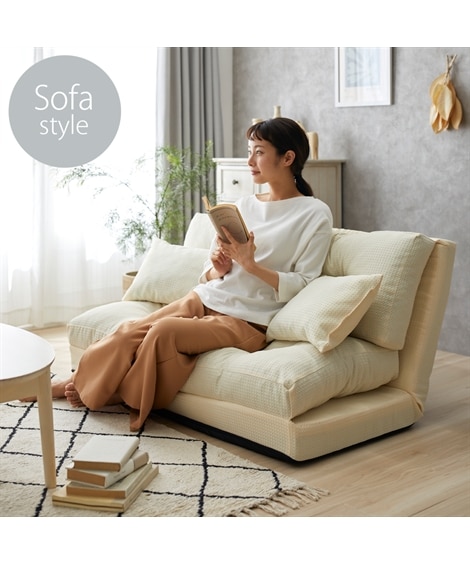 [2人掛け]ソファベッド｜3WAY 14段階リクライニング 日本製 [3]