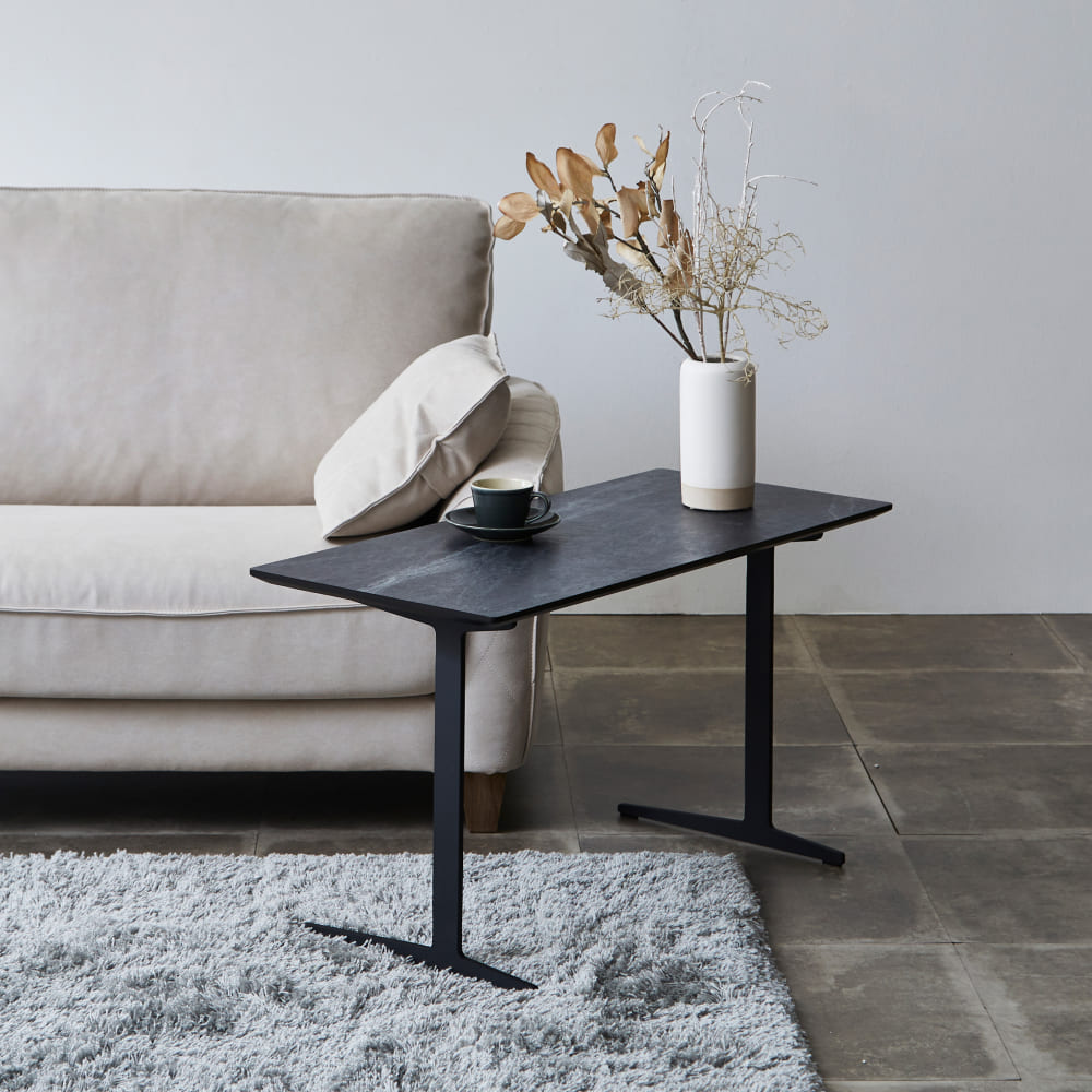 サイドテーブル カルゴ　ブラックストーン（Ｌ） ブラックＳ [2]