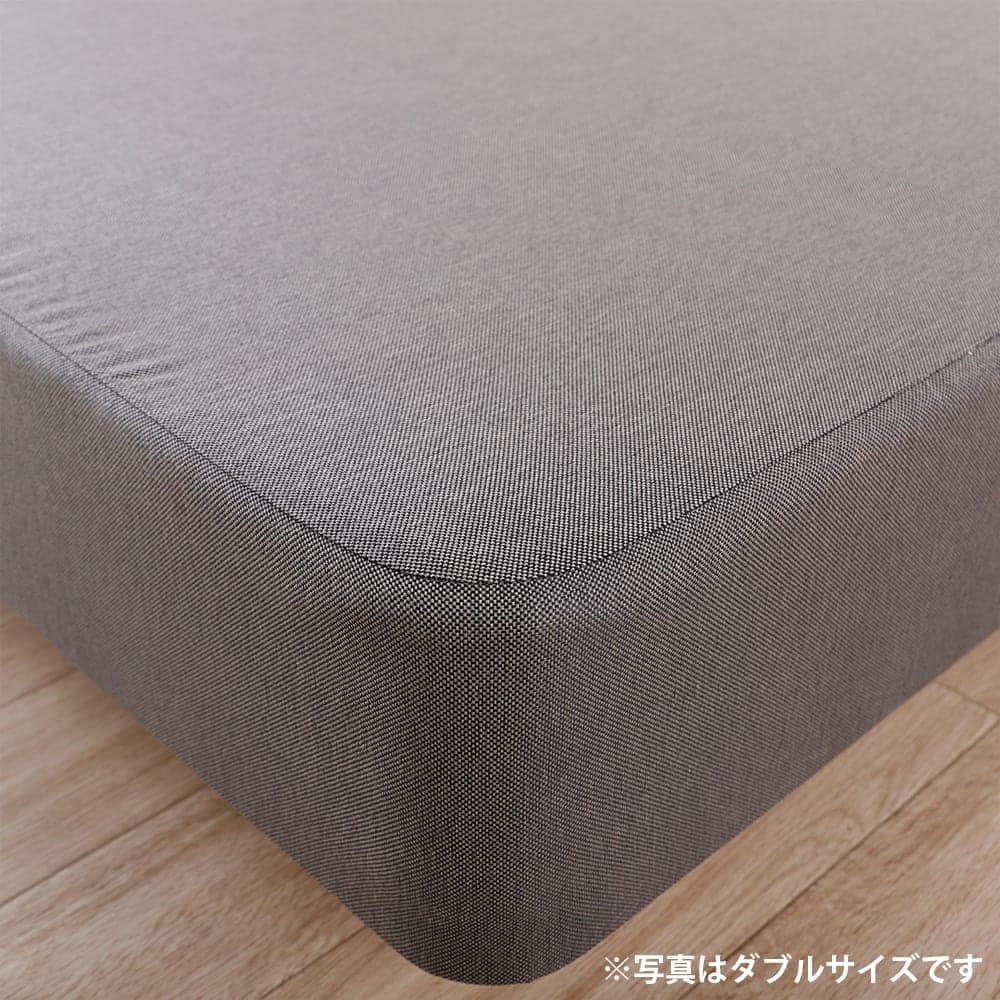 ［シモンズ］　シングルベッド　ノエマスリムシェルフ　ダブルクッション　ダーク／　6.5インチゴールデンバリュー?　AB16S03 [5]