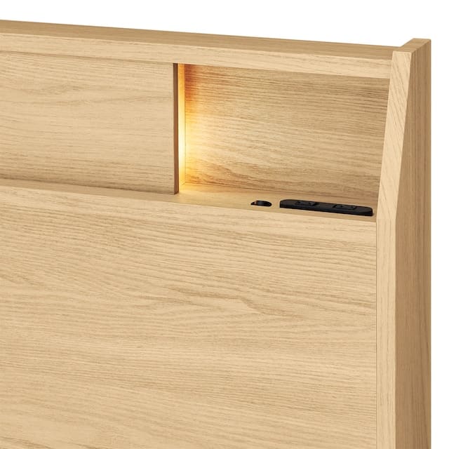 ダブルベッドフレーム(アザン3 浅型/LBR)　<N>※マットレス別売 [5]