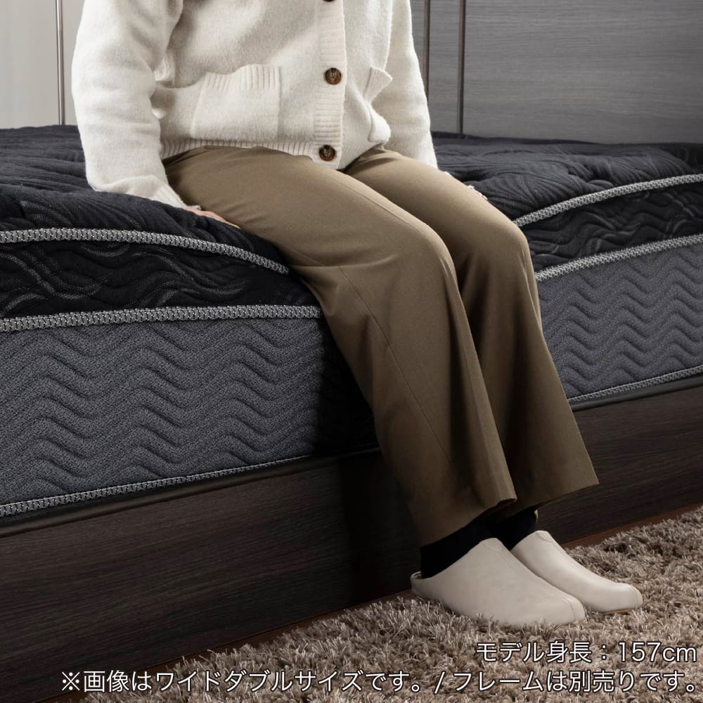 ★［シモンズ］　8.25エッセンシャルブラックカスタムMD（セミダブルマットレス）【12/15までシモンズ刺繍入りタオルセットプレゼント】 [5]