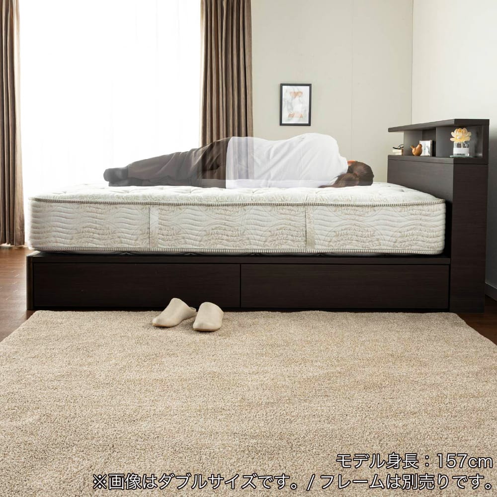 ★［シモンズ］　7.5インチエッセンシャルスマートタイト（ＡＢ２４Ｓ２７）クイーン１６０マットレス　２枚【12/15までシモンズ刺繍入りタオルセットプレゼント】 [4]