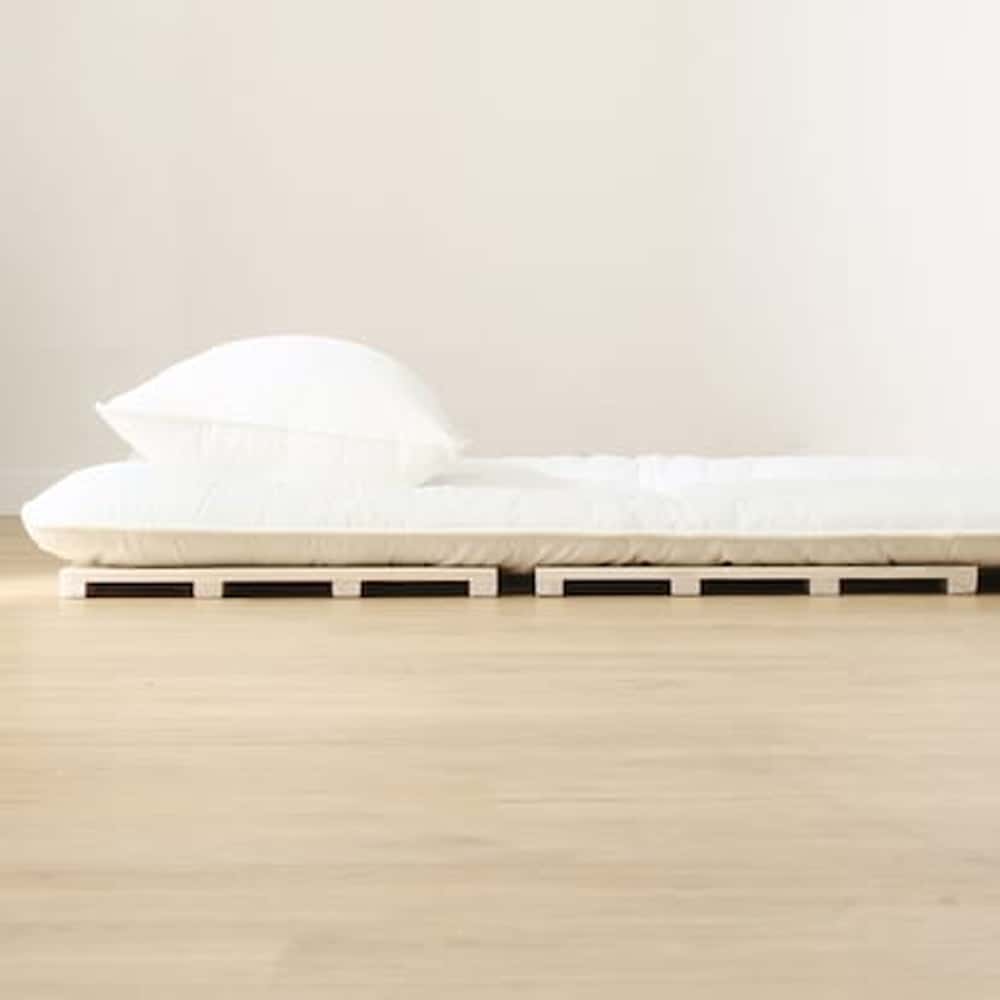 シングル 4つ折り桐すのこベッド　CP4−S　ナチュラル　<N> [4]