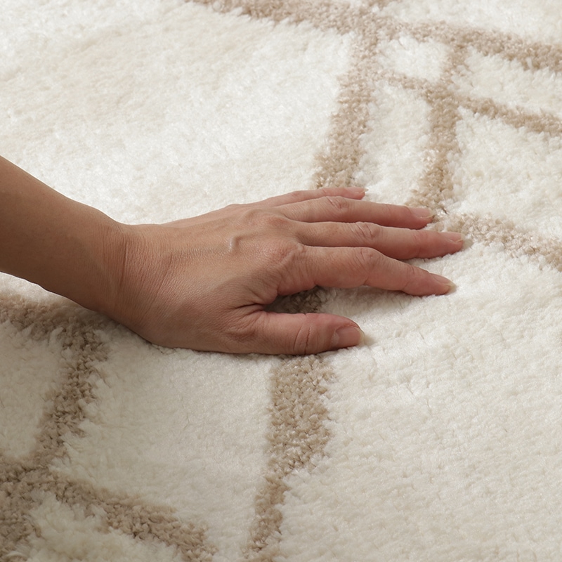 スペースラグ テトラ BE ※3サイズ有【床暖・ホットカーペット対応】 [4]