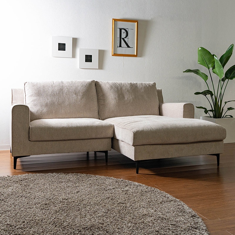 カウチソファ ハーパー 2PR+CL スマートカウチ LBR【大型商品配送便でのお届け】※カウチの向き選べます。 [5]