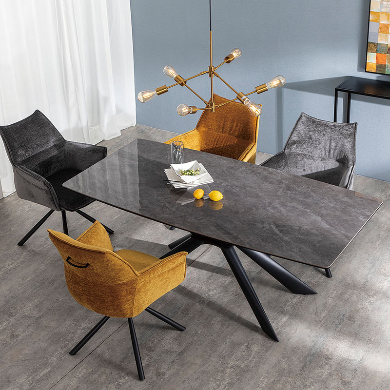 セラミックテーブル MAVERICK マーベリック SRT BK ※2サイズ有 【大型商品配送便でのお届け】【要設置注意】 [5]