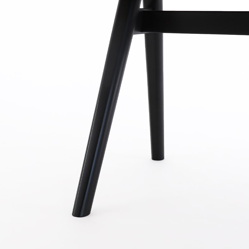 ダイニングテーブル ボニー 天板アッシュグレイ + フレームNA + テーパー脚BK【大型商品配送便でのお届け】※3サイズ有 [3]