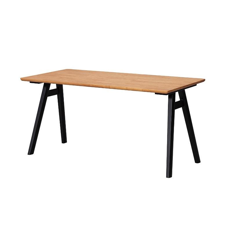 ダイニングセット レイドック テーブル150TOPNA 共通脚A BK + 回転チェアDC NA/BR + ベンチ120BC NA/BR【大型商品配送便でのお届け】 [3]