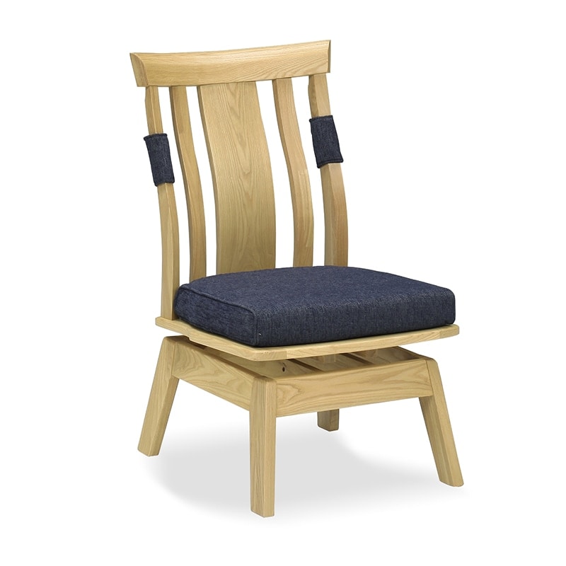 ダイニング6点セット 藍花 テーブルN.T753N(200) + チェアC753N藍色 + アームチェアC753N + ベンチB753N(180) ナチュラル色【大型商品配送便でのお届け】 [3]