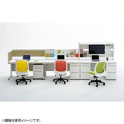 UR-067HN W4 | US-1S 平机 スチールデスク オフィスデスク トレーなし 幅600×奥行700×高さ720mm プラス(PLUS) [3]