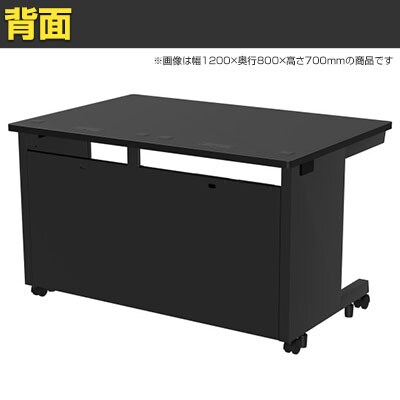 eデスク オフィスデスク ベーシックデスク 豊富なサイズ 天板:メラミン化粧板 幅1250×奥行800×高さ720mm [4]