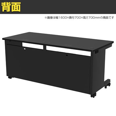 eデスク オフィスデスク ベーシックデスク 豊富なサイズ 天板:メラミン化粧板 幅1650×奥行700×高さ720mm [4]