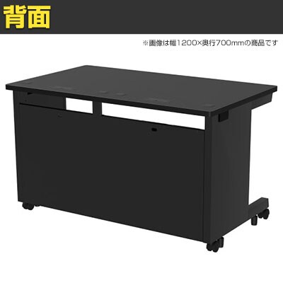 eデスク オフィスデスク ベーシックデスク 豊富なサイズ 天板:メラミン化粧板 幅1250×奥行750×高さ700mm [4]