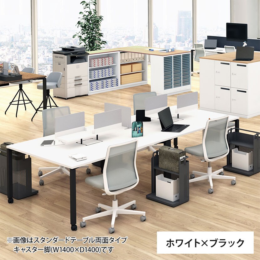 コクヨ WORKFIT ワークフィット 会議テーブル ミーティングテーブル 角形 アジャスター脚 幅1800×奥行900×高さ720mm SD-WFTA189 [3]