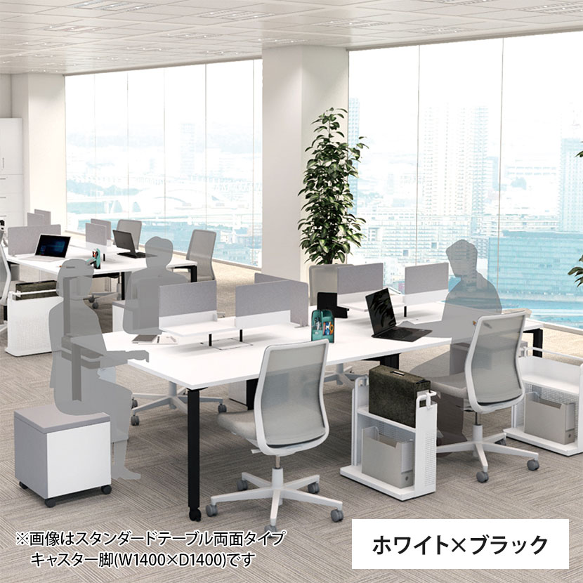コクヨ WORKFIT ワークフィット 会議テーブル ミーティングテーブル 角形 アジャスター脚 幅1800×奥行900×高さ720mm SD-WFTA189 [5]