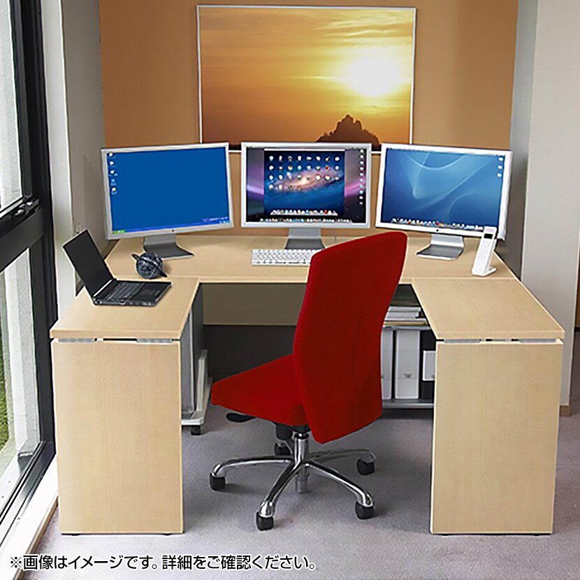 Garage(ガラージ) AF106H | AFデスク オフィスデスク パソコンデスク 学習机 事務机 木目 幅1000×奥行600×高さ700mm [4]