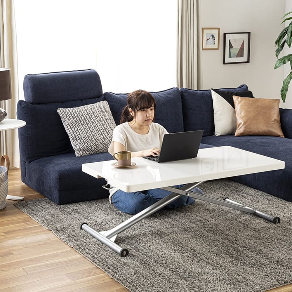 シェーズロングソファ　LENO　【２人掛けソファ+シェーズロングソファ+アーム+ヘッドレスト】　GRY  5Y) [5]