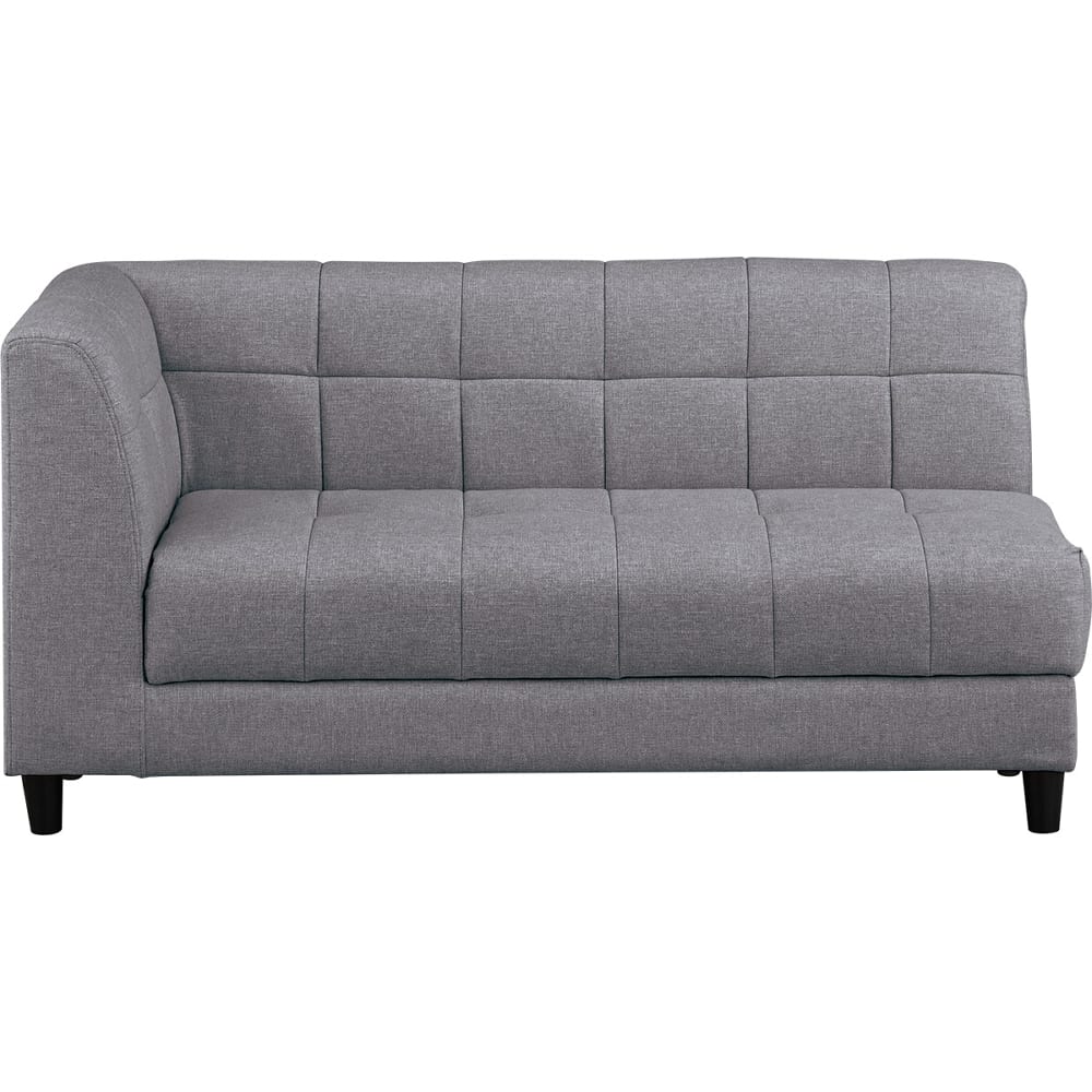 布張り収納付き右肘カウチソファ(ボックス AQ-MGY) <N> [2]