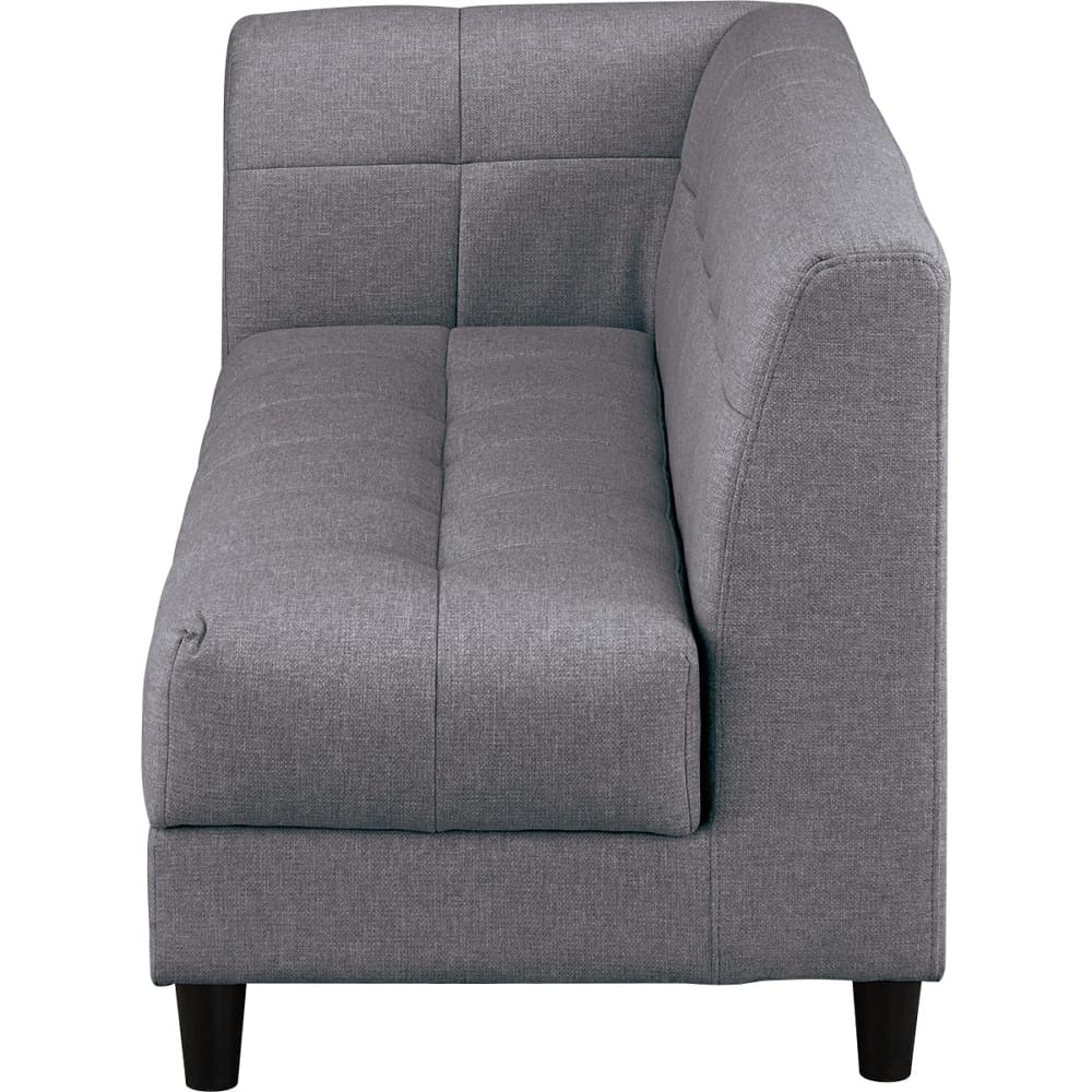 傷・汚れに強いファブリック収納付き右肘カウチソファ(ボックス NSF-MGY) <N> [5]