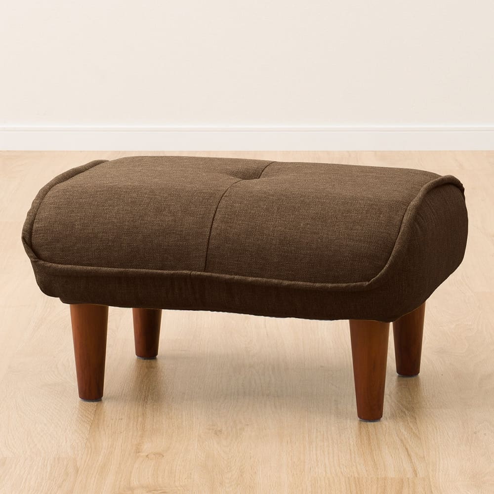 ★【送料無料】　【ネット限定品】　オットマンにもなるカジュアルスツール (ブラウン)　<N> [3]