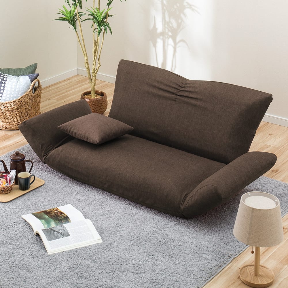 ★【送料無料】　【ネット限定品】　コンパクトソファ (Nクラウン ダークブラウン)　<N> [3]