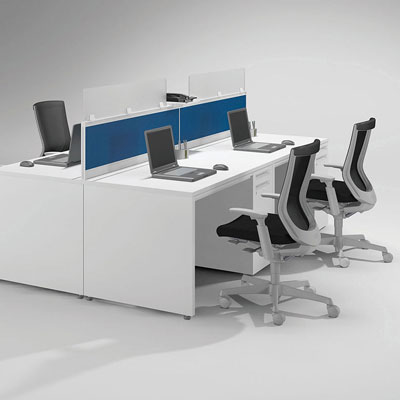 オカムラ アドバンス ADVANCE 標準タイプ 3V1NFK オフィスデスク 片袖机 幅1100×奥行800×高さ720mm 右袖 3段 中央引出し付き(A3対応) [4]