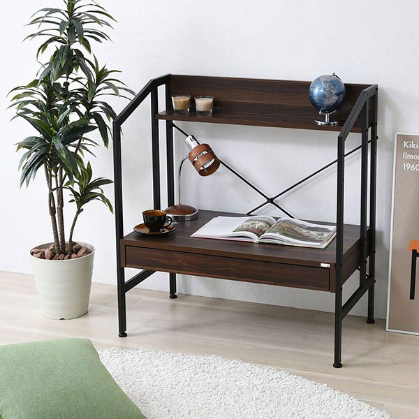 リタ Rita DRT-1001 デスク ワークデスク 学習机 2WAY 幅815×奥行455×高さ865mm 天板高さ調節可能(2段階) 北欧風 [3]