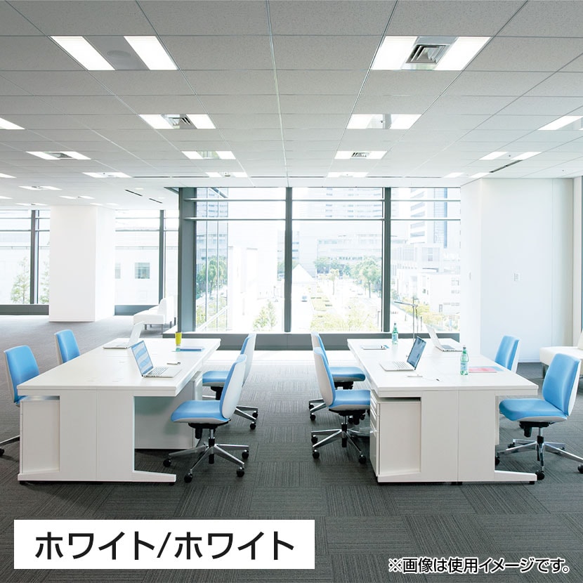 プラス US-2 US-NS117DL-3 デスク オフィスデスク ワークデスク 片袖机 幅1100×奥行700×高さ720mm L字脚 D-3段袖(最下段多量収納タイプ) ワンアクションロック 幕板付き 内筒交換錠 配線収納機能 ラッチ機構 [3]