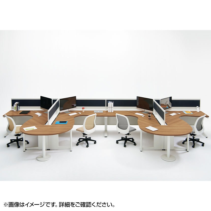 【抗菌加工】[オプション]UR-147W-E | US-W専用 エンドテーブル 奥行700mm用 幅1400×奥行700×高さ720mm プラス(PLUS)【SIAA】 [3]