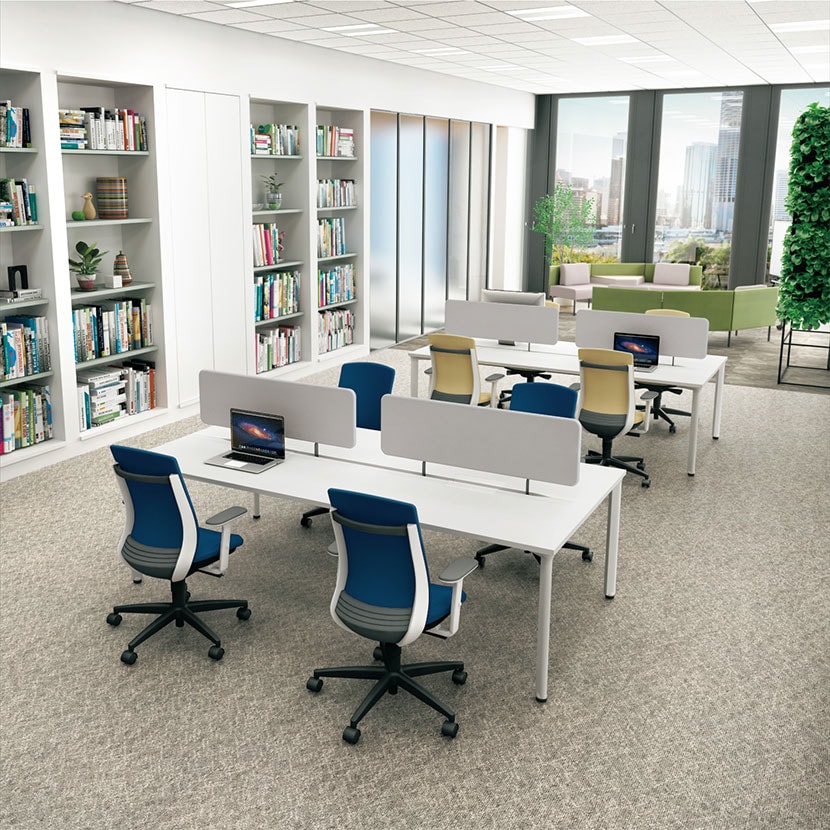 [オプション]MI-066NSP-R | minimo ミニモ サイドパネル 両面・片面用 PET再生クロス 幅650×奥行42×高さ650mm 目隠し 衝立 プラス(PLUS) [3]