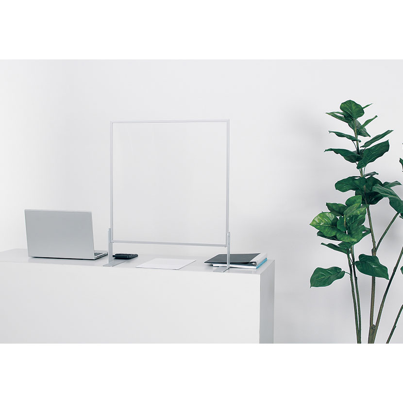 飛沫防止 卓上パーテーション 窓付きタイプ 飛沫防止パーティション 飛沫ガードパネル 感染対策 感染予防 スニーズガード 飛沫防止パネル 幅600×奥行200×高さ700mmmm [3]