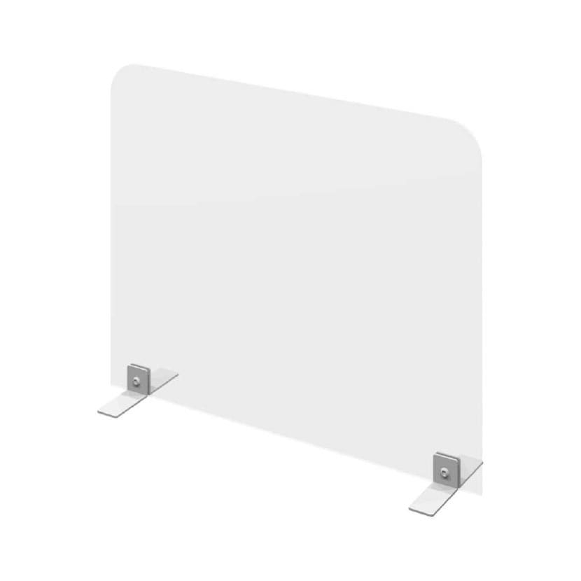 飛沫防止パネル 飛沫防止パーテーション 透明 塩化ビニールパネル 3mm厚 パーテーション デスク 衝立 卓上 幅600×奥行163×高さ490mm [4]