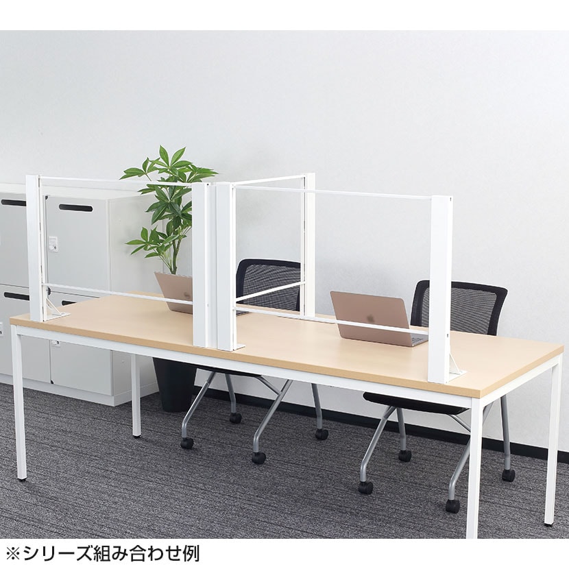 【本体】飛沫防止パネル アクリルパネル 両面柱 透明 幅900×高さ600mm パーテーション 衝立 デスクパネル カウンター 受付 窓口 【国産】 /HG-AR0906 [3]