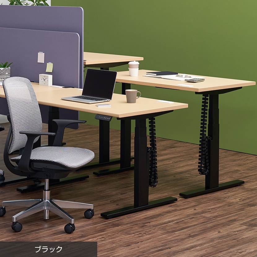 [オプション]ケーブルガイド 蛇腹式 マグネット着脱 昇降デスク対応(お使いになるデスクの脚部をご確認ください) [3]