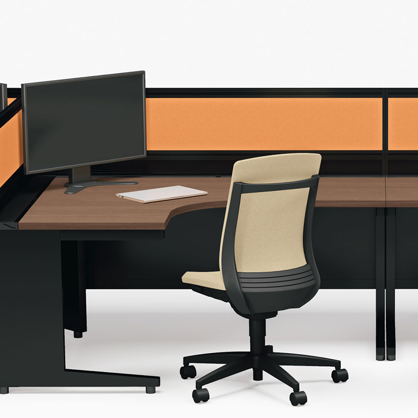 [オプション]US-074P-Q SBK | US-W デスクトップパネル シリーズ専用 光触媒クロス ブラックフレーム 幅698×高さ400mm パネル厚さ25mm プラス PLUS [4]