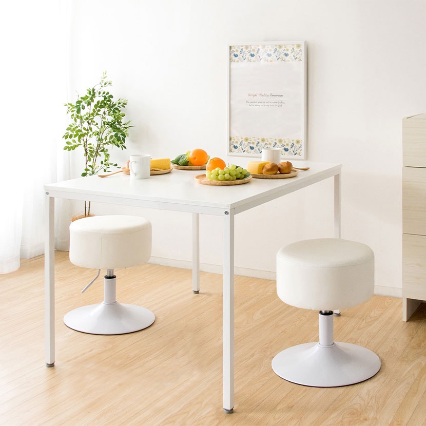 昇降スツール Posta(ポスタ) 360度回転座面 PUレザー ウレタン座面 幅385×奥行385×高さ450～530mm [3]