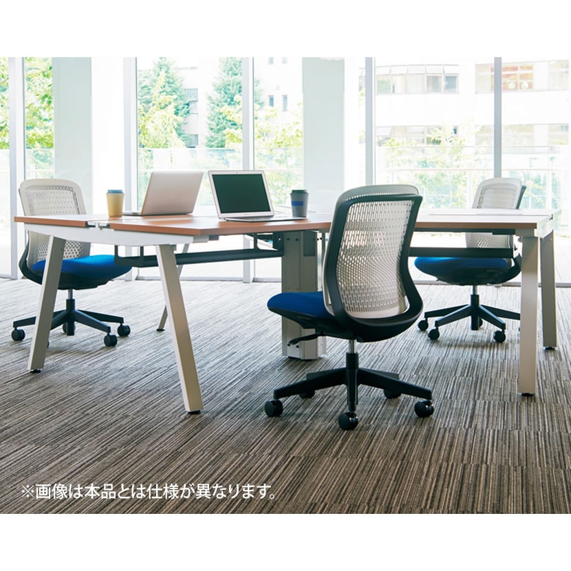 KB-TR51SEL | オフィスチェア Try(トライ) ホワイトシェル ハイバック L字肘 3Dフォルムグラデーションメッシュ プラス(PLUS) [3]