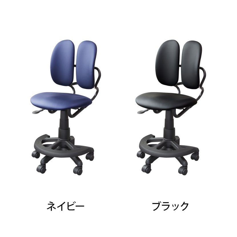 DUOREST FIT+ デュオレスト オフィスチェア 小柄な方向け 背中にフィット 背もたれスライド機能 ポリウレタン 幅470×奥行450～550×高さ790～920mm 座面高さ420～530mm DR-289BY [2]