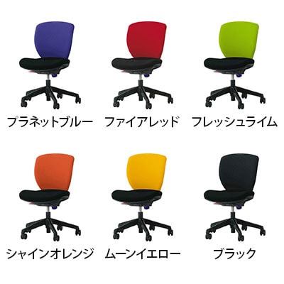 オフィスチェア デスクチェア 事務椅子 ローバック アームレス シルフィード No.1270F [2]