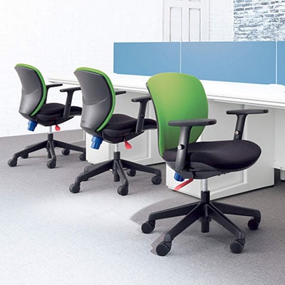 オフィスチェア デスクチェア 事務椅子 ローバック アームレス シルフィード No.1270F [4]