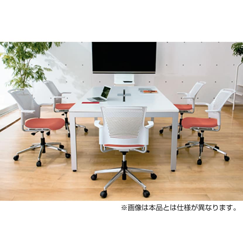 MB-W63SH | チェダーCシリーズ キャスタータイプ 背ヌード 肘付 ブラックシェル 幅591×奥行620×高さ873mm プラス(PLUS) [5]